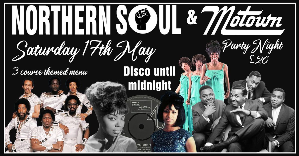 Nothern Soul and Motown Party Night