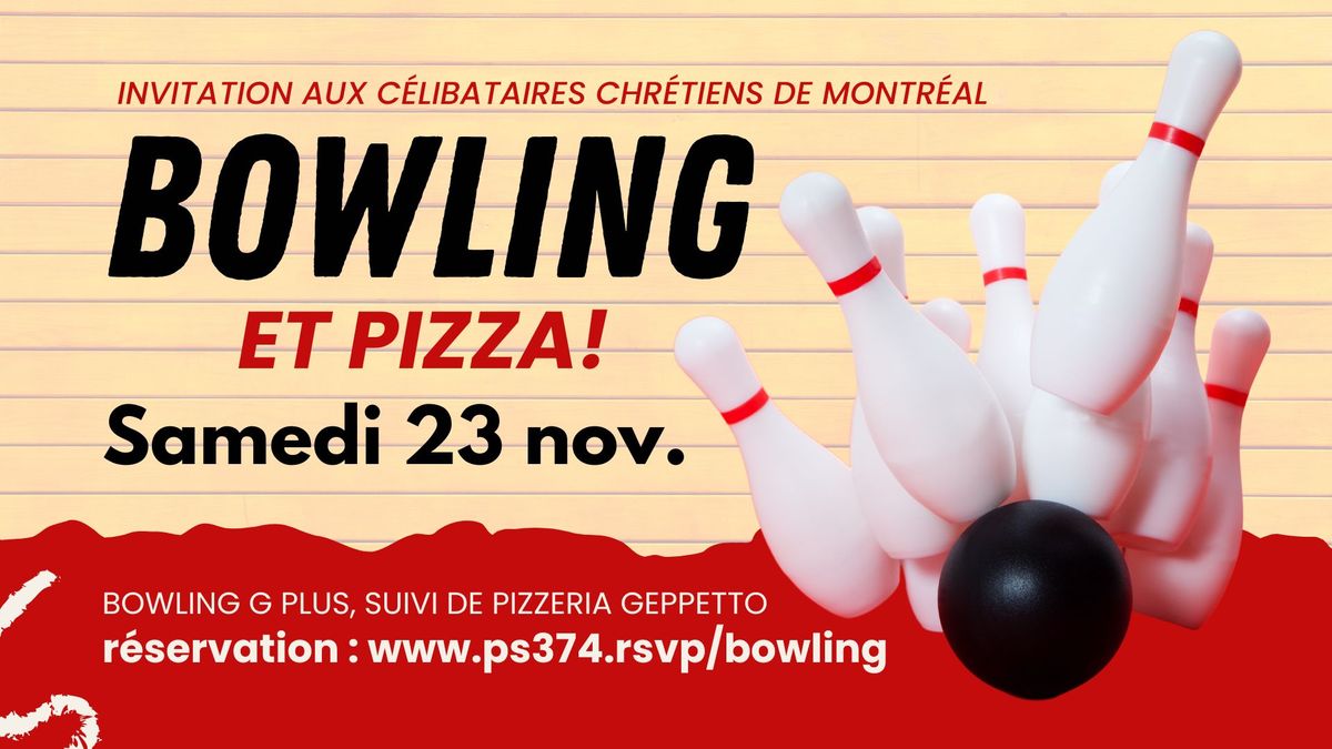 Bowling et pizza\u2026 le combo parfait!