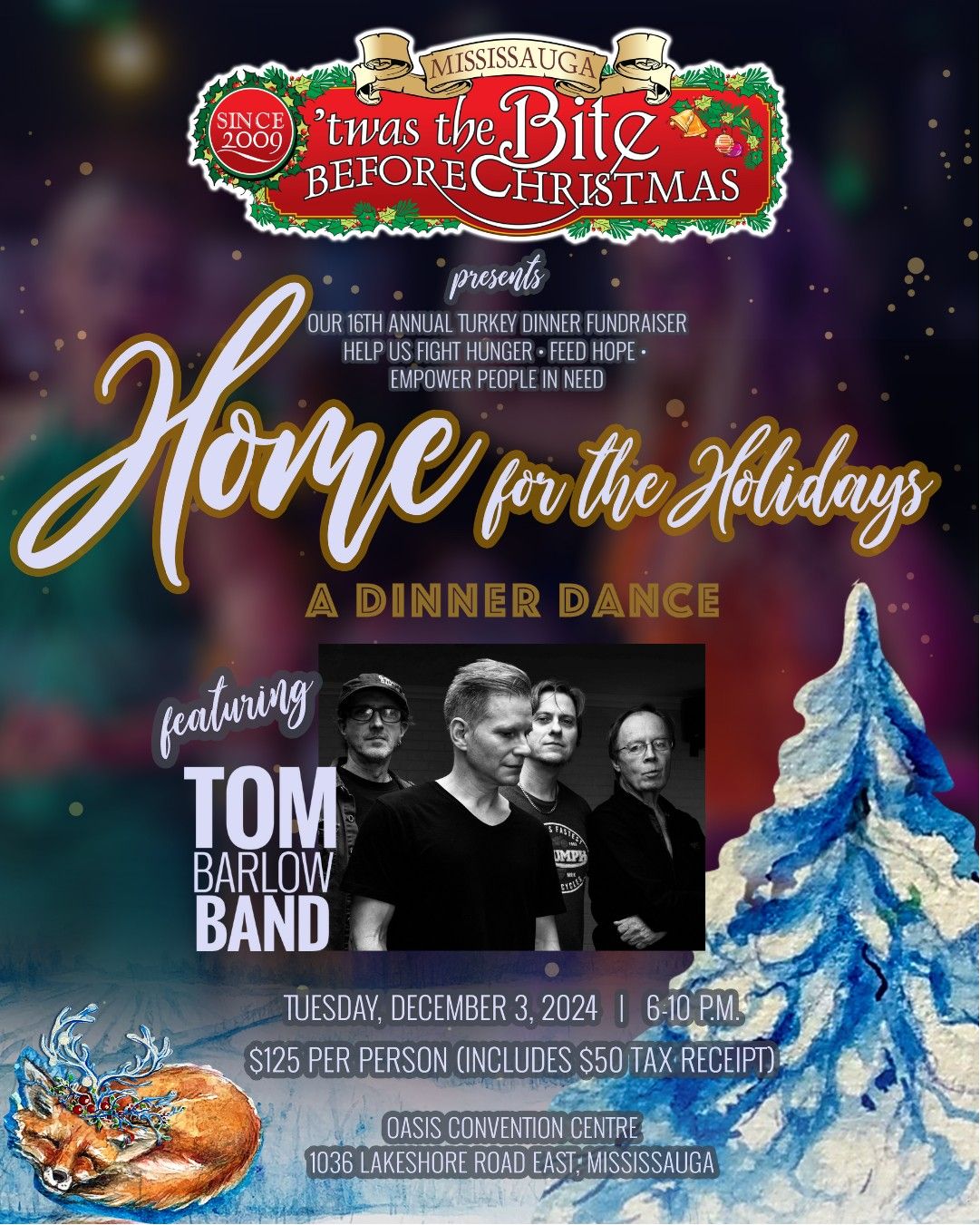 Twas the Bite Before Christmas Dinner and Dance featuring Tom Barlow Band