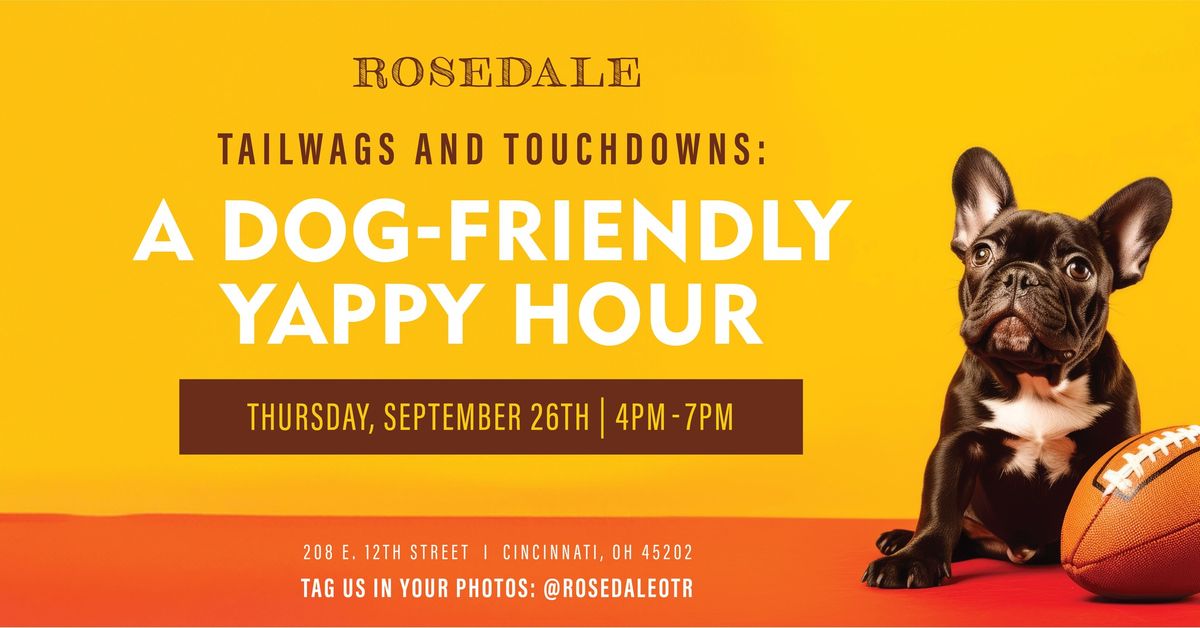 Tailwags and Touchdowns: A Dog-Friendly Yappy Hour