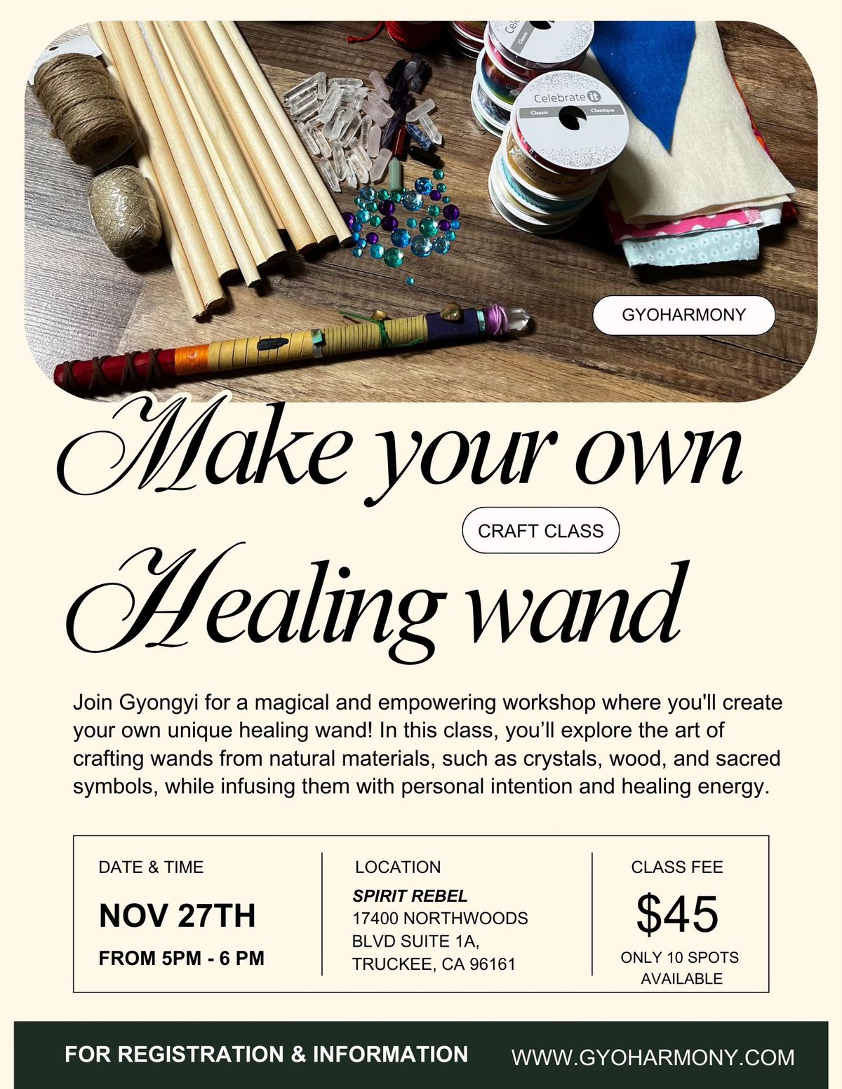 Make your own healing wand 