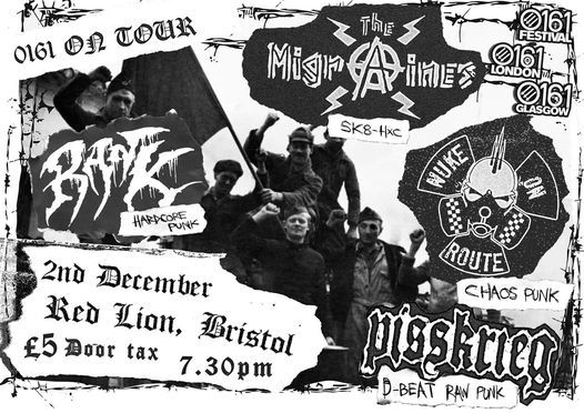 0161 On Tour - The Migraines \/ Nuke On Route \/ Pisskrieg - Red Lion, Bristol