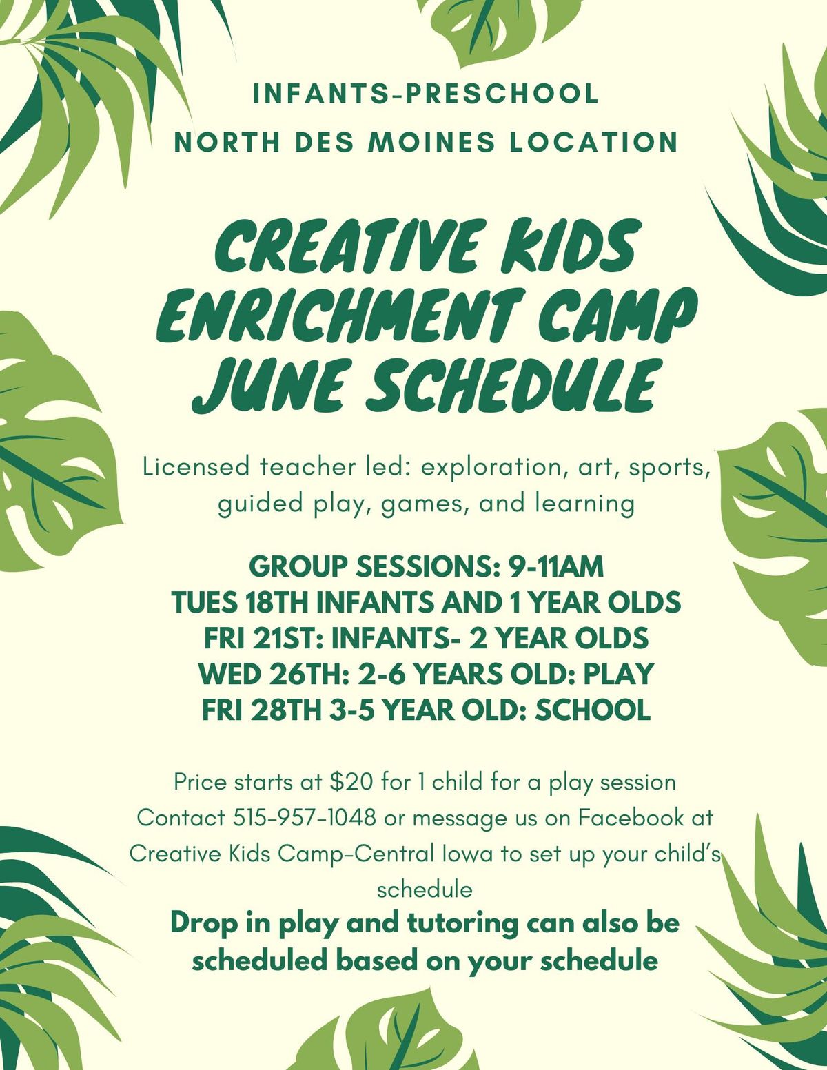North DSM: Infants-1 yr Mini Camp