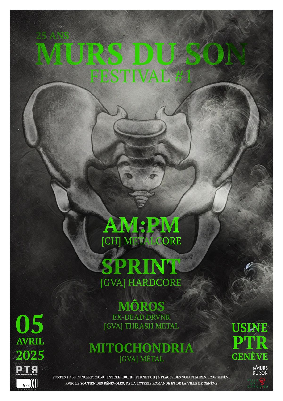 MURS DU SON FESTIVAL #1 - AM:PM, SPRINT, M\u00f3ros, Mitochondria | PTR Usine Gen\u00e8ve