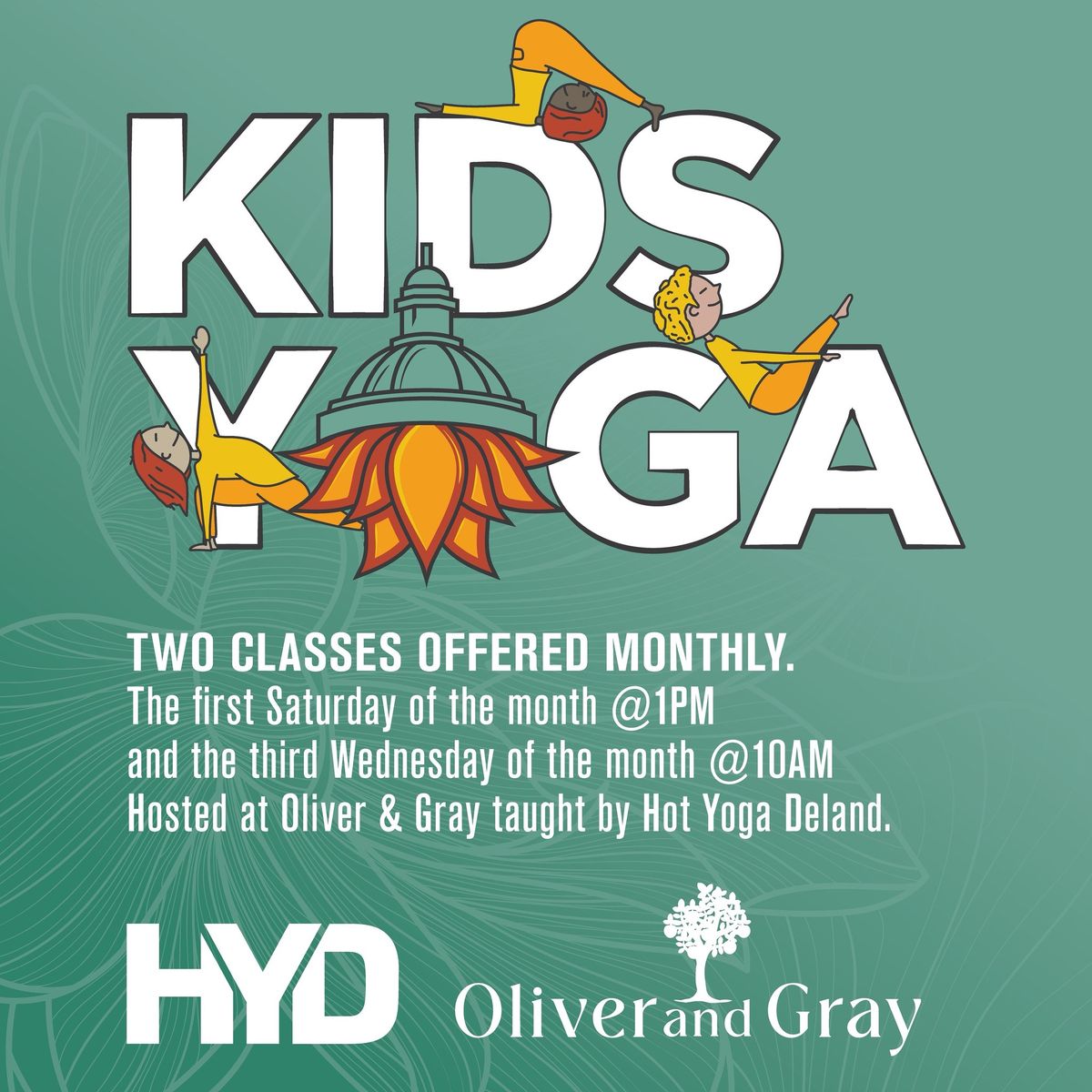 Kids Yoga at Oliver and Gray