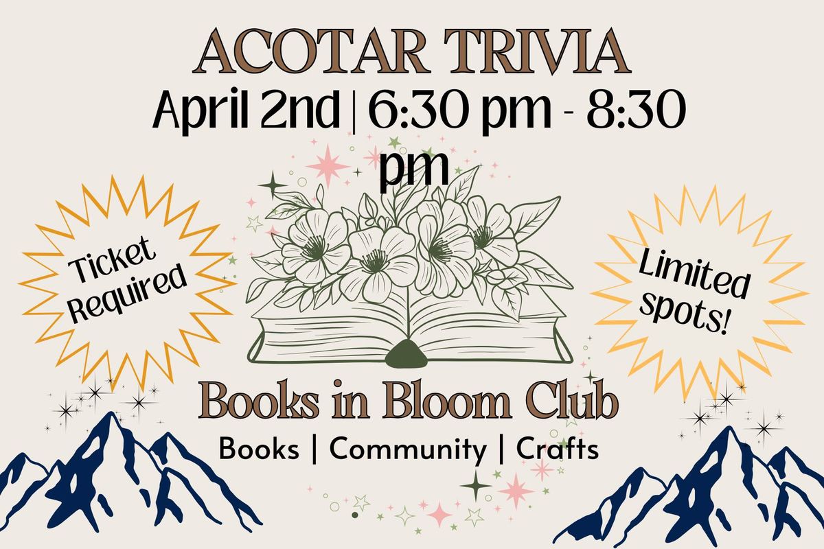 ACOTAR TRIVIA - Books in Bloom Club 