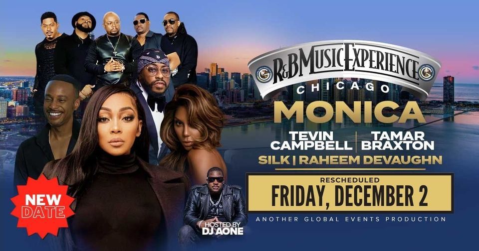 Chicago R&B Music Experience Monica, Tevin Campbell, Brian McKnight, Wintrust Arena, Chicago, 8