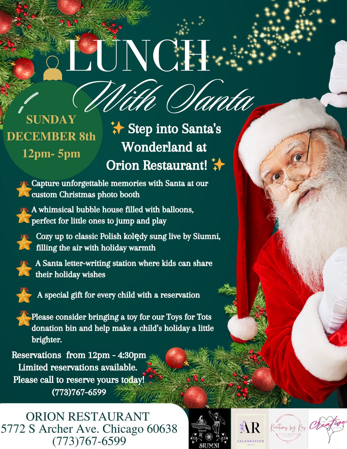 Santa's Wonderland at Orion Restaurant