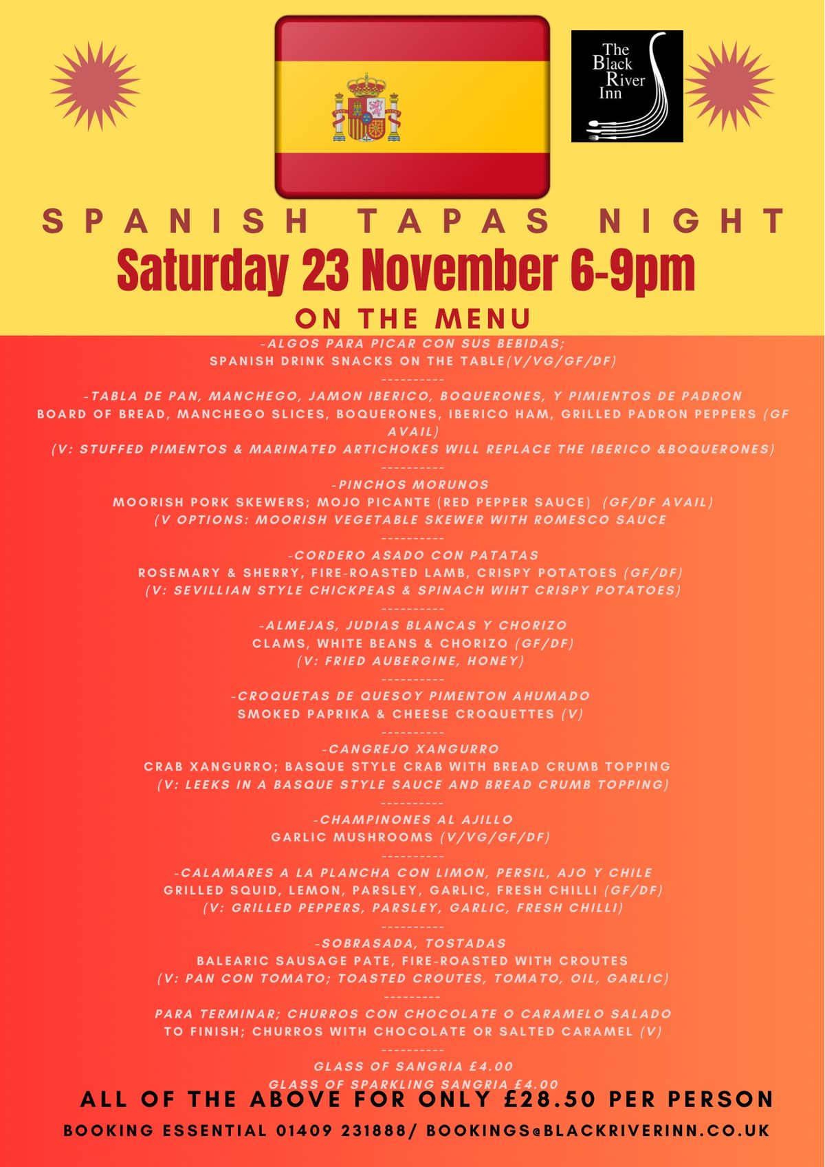 Spanish Tapas Night