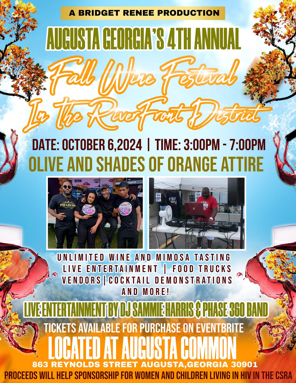 Augusta Ga's Fall Wine Festival in The Riverfront District