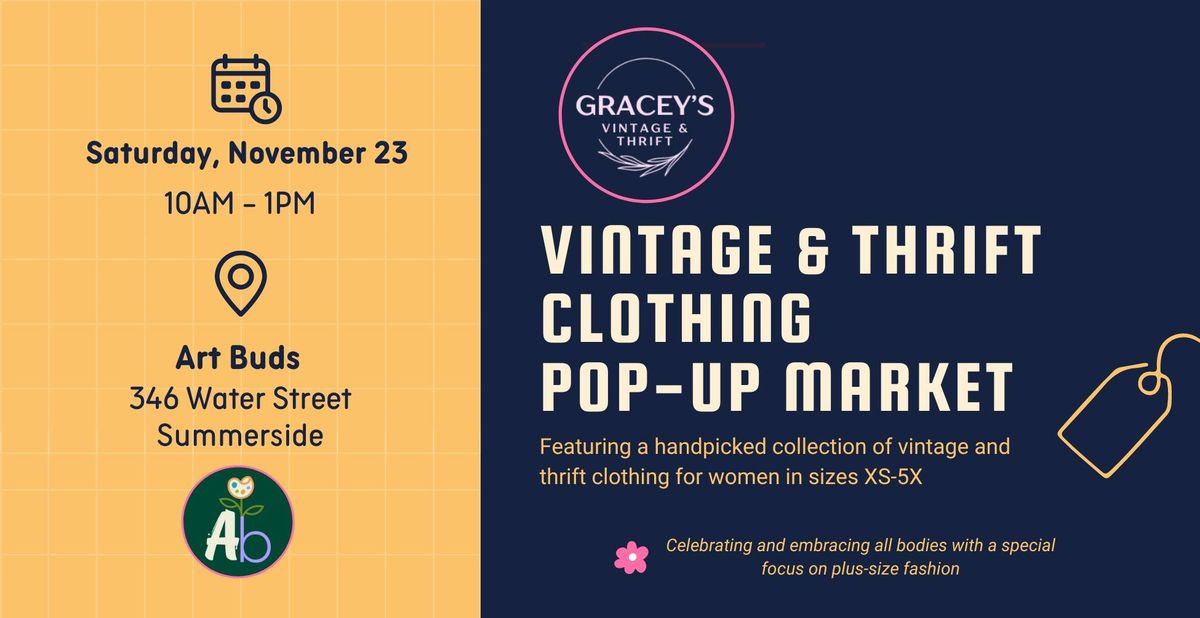 Vintage & Thrift Clothing Pop-Up Market @ Art Buds