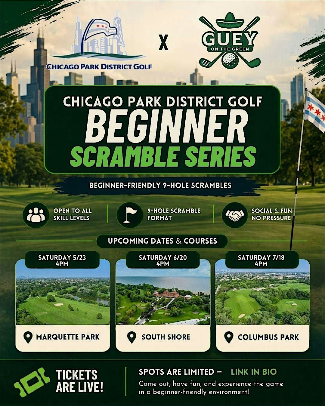 Chicago Park District Golf: Beginner Scramble Series