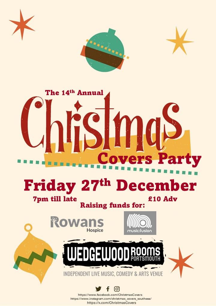 Christmas Covers Party - Wedgewood Rooms, Portsmouth - 27.12.24