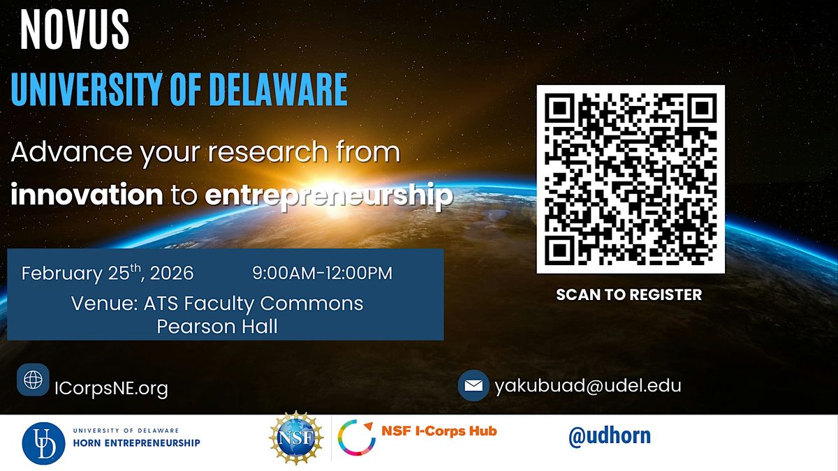 NSF I-Corps Novus @ University of Delaware