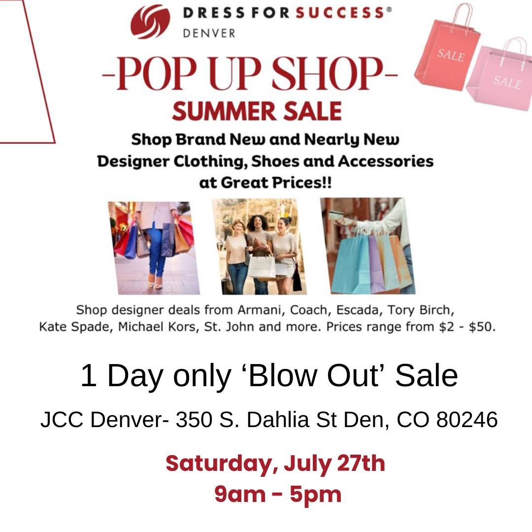 Summer Pop Up Shop sale 