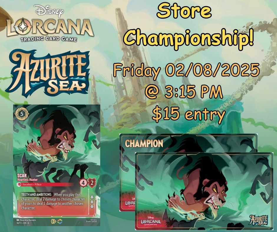 Disney Lorcana Azurite Sea Championship