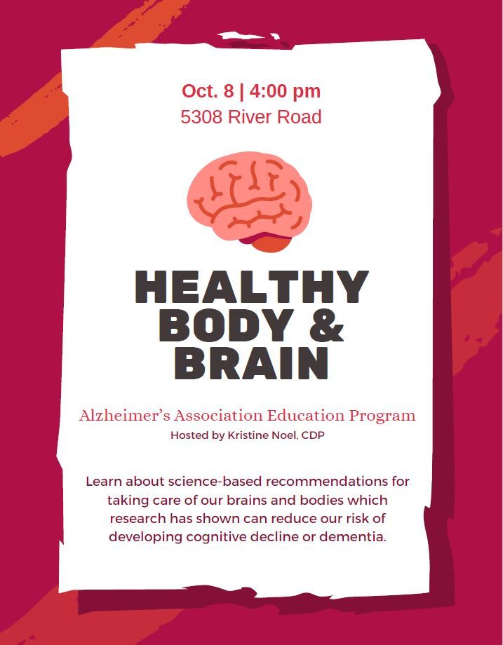 Healthy Body & Brain - An Educational Event! 