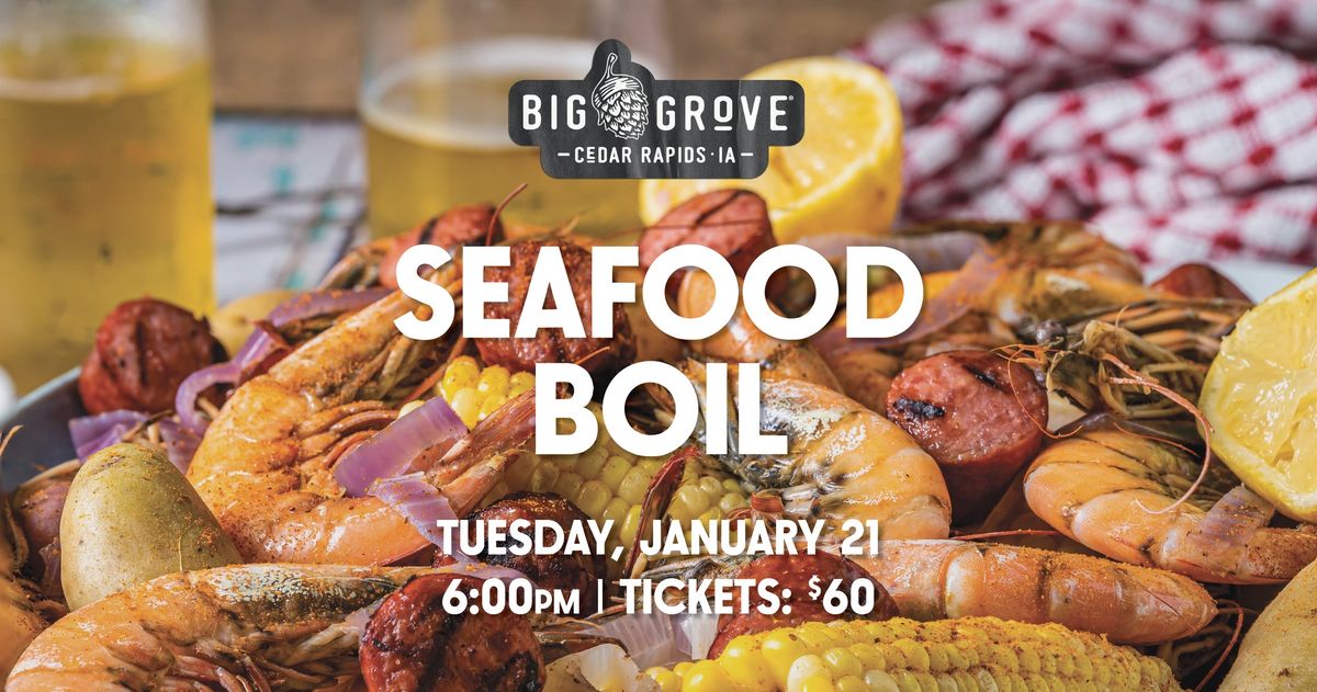 Seafood Boil at Big Grove Cedar Rapids