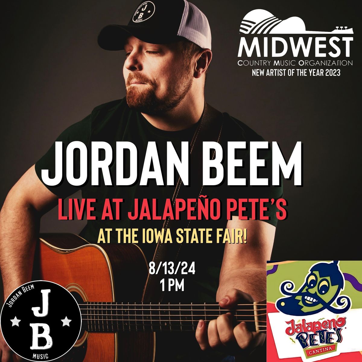 Jordan Beem live at Jalape\u00f1o Pete\u2019s (Iowa State Fair)
