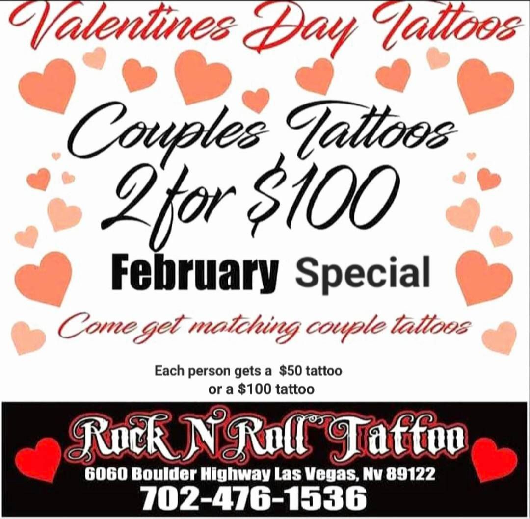 Valentines matching tattoos 