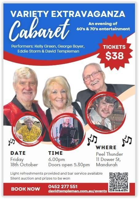 CABARET EXTRAVANGAZA FEATURING 60S 70S LEGENDS