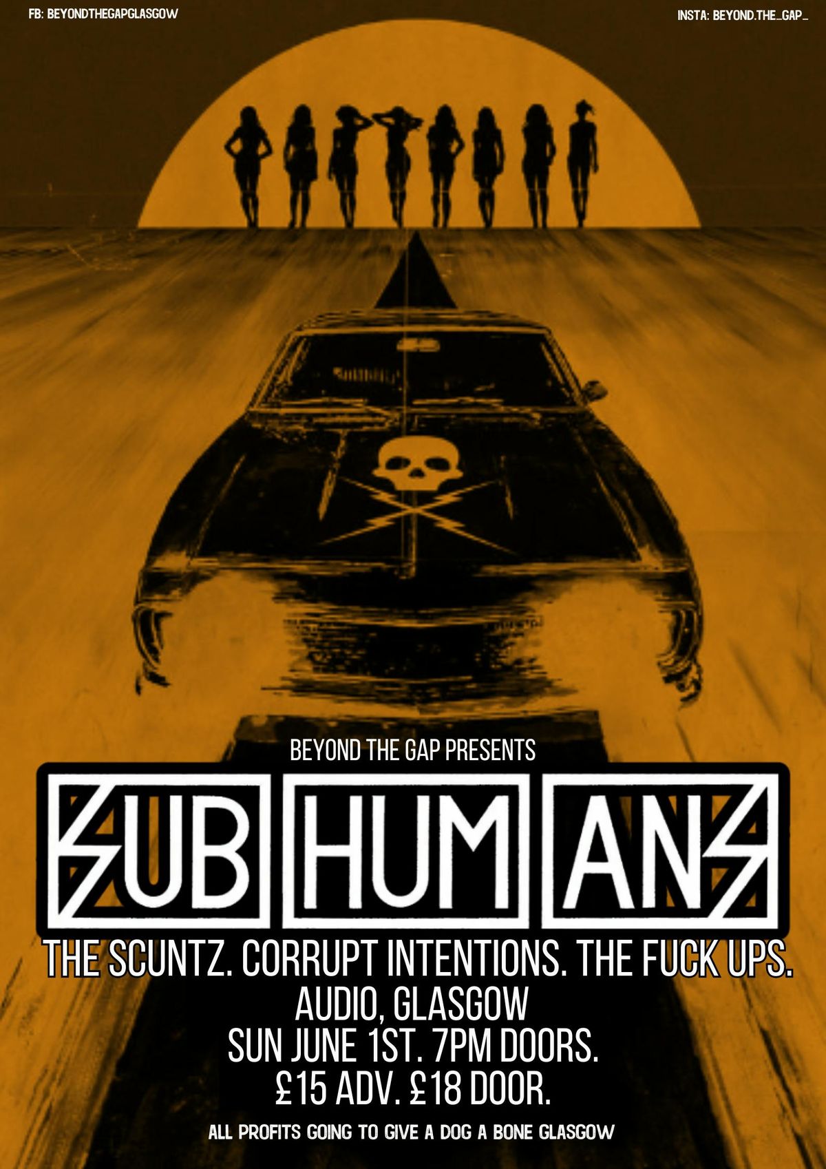 Subhumans w\/ The Scuntz, The Fuck Ups, Corrupt Intentions