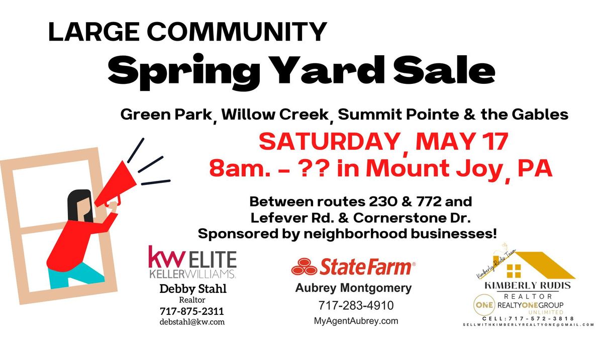 Green Park and Willow Creek Community Spring Yard Sale