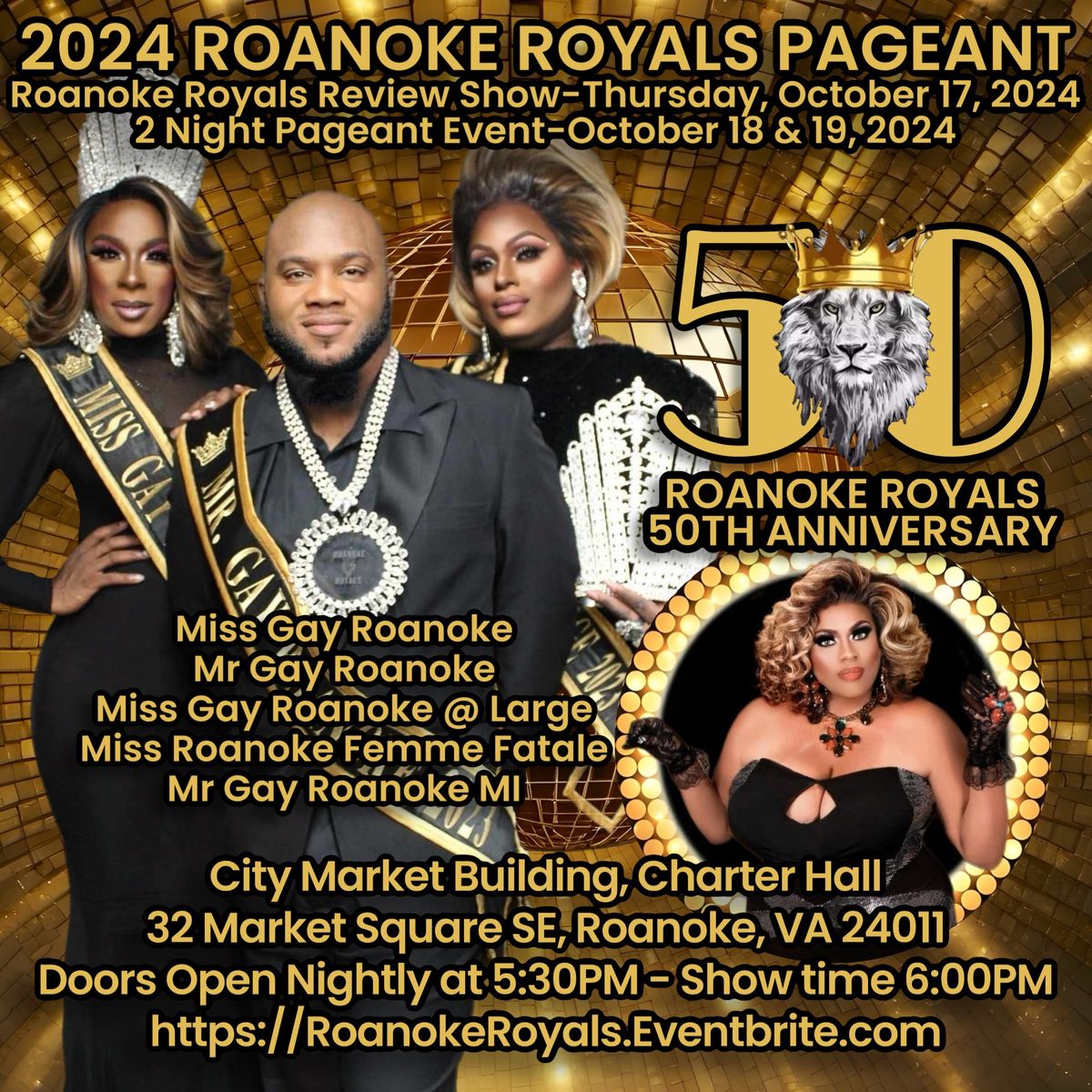 50th Anniversary 2024 Roanoke Royals Pageant