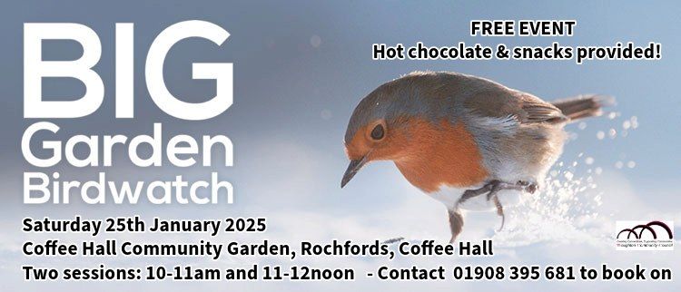 Big Garden Birdwatch - Coffee Hall Community Garden