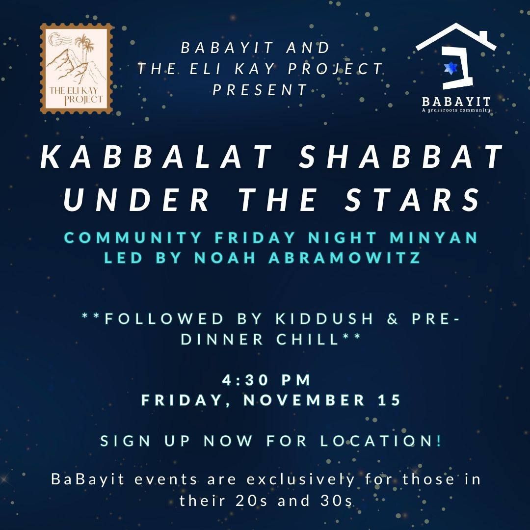 Kabbalat Shabbat under the Stars