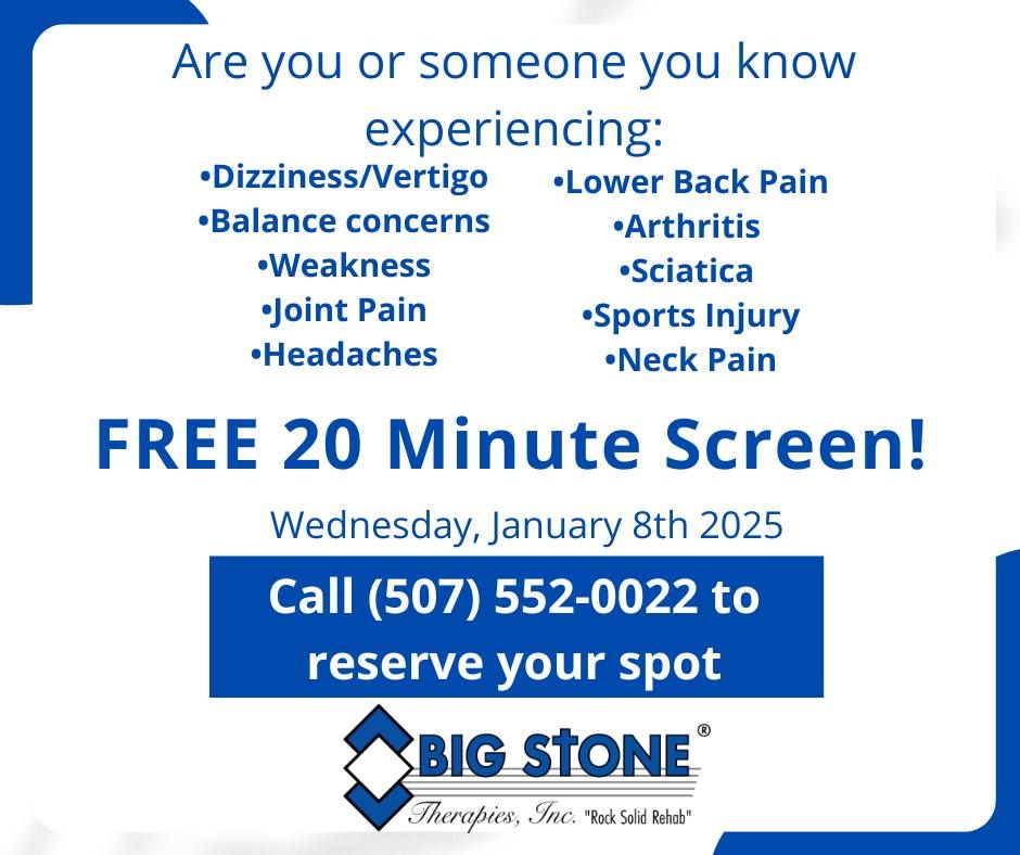 One Day Special - Free Physical Therapy Screen