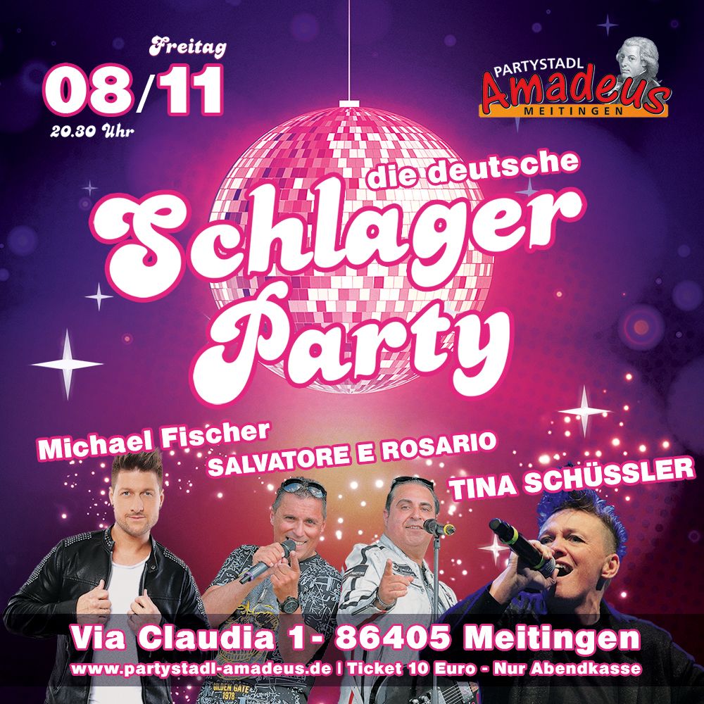 \u2728Die deutsche Schlagerparty \u2728 Michael Fischer, Tina Sch\u00fcssler und Salvatore e Rosario  LIVE 