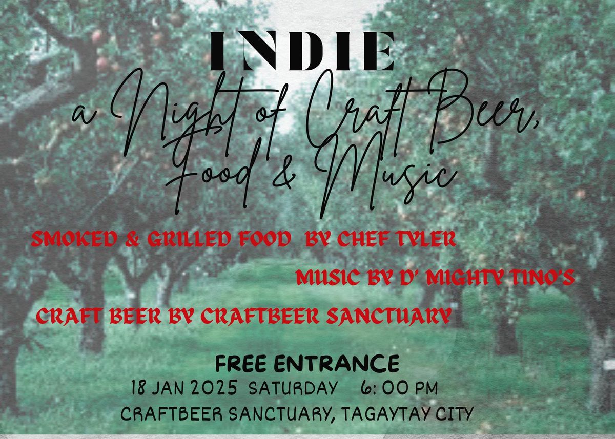 INDIE: a Night of Craft Beer, Food and Music