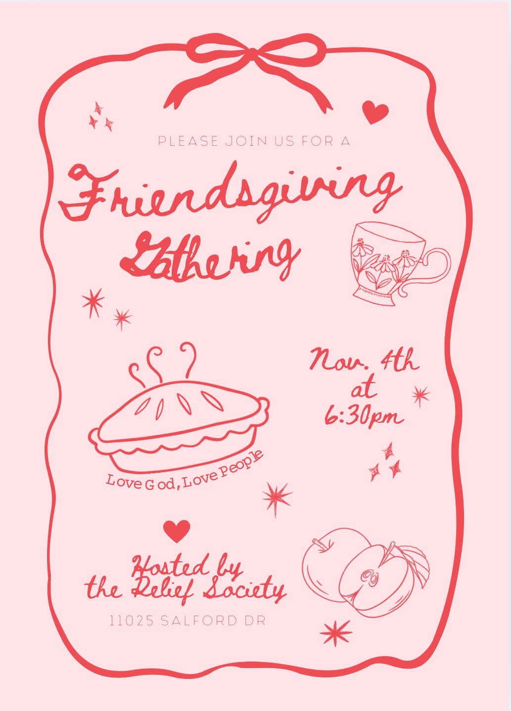 Relief Society Friendsgiving Dinner