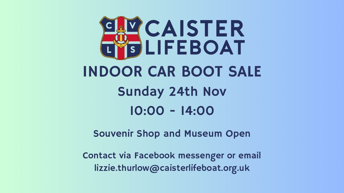 Caister Lifeboat Indoor Car Boot