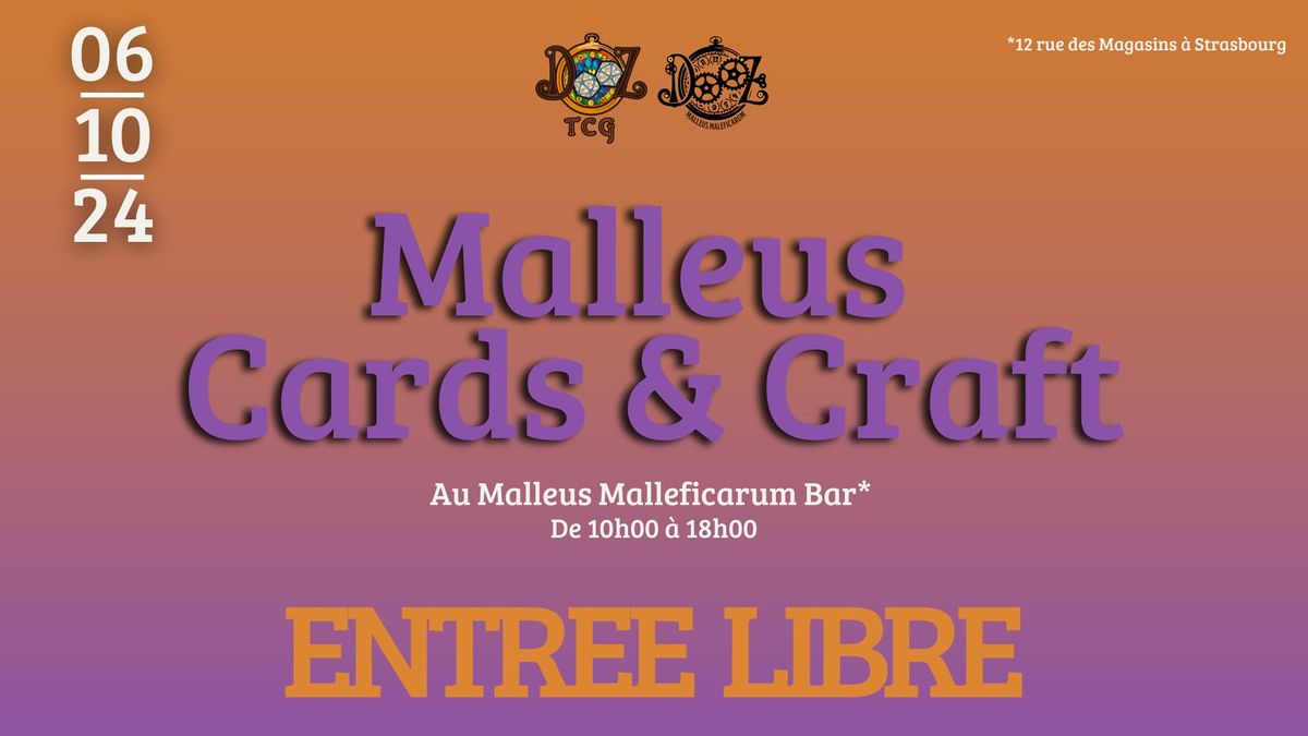 Malleus Cards & Craft - 1\u00e8re Edition