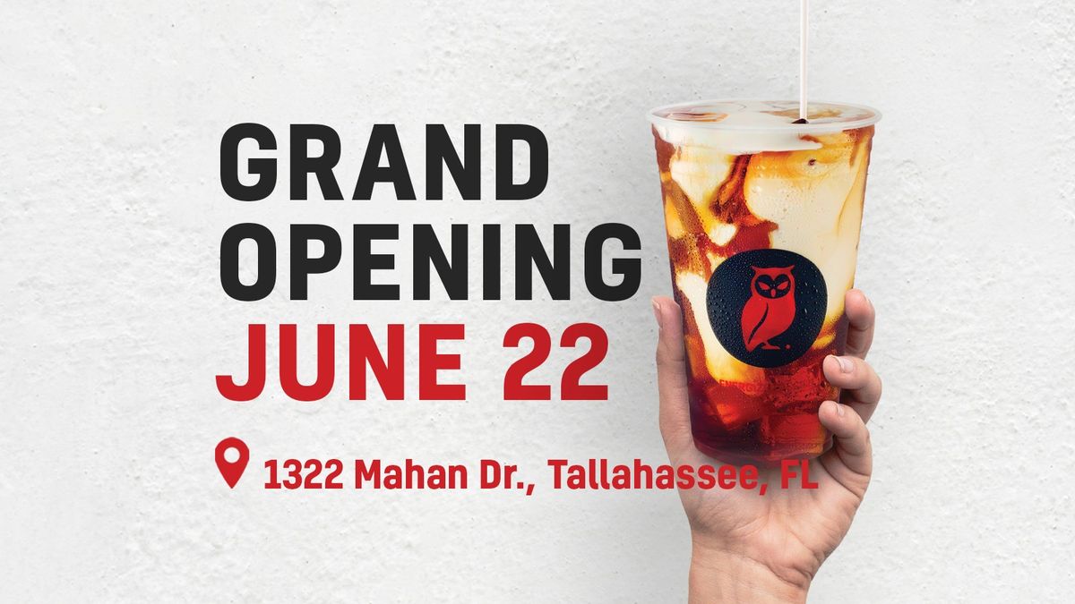 Red Owl Grand Opening in Tallahassee- 50% off full menu all day!