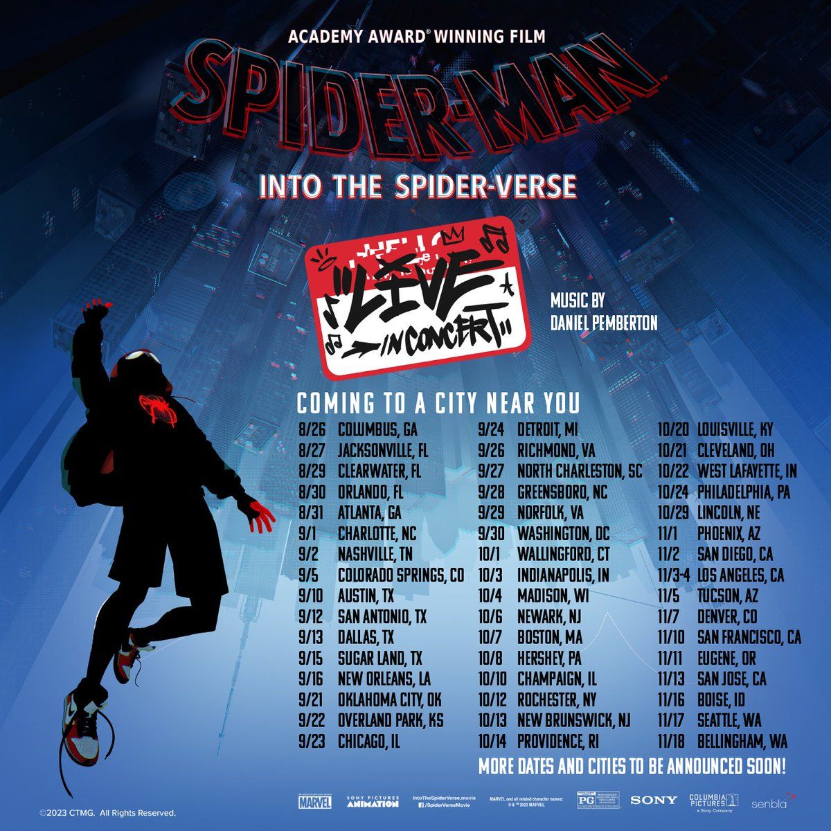 Spider-Man Across the Spiderverse in Concert at Shubert Theater New Haven