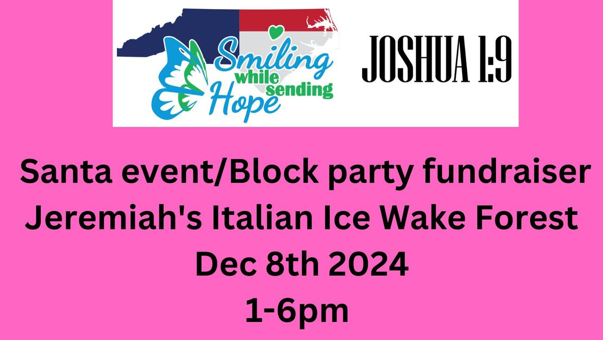 SWSH Santa event\/block party fundraiser at jeremiah's italian ice