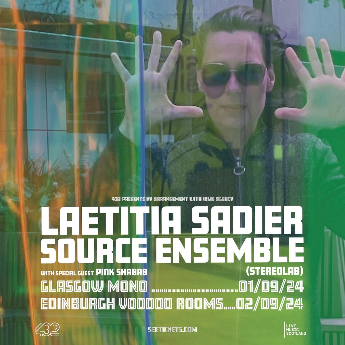 Laetitia Sadier Source Ensemble (Stereolab) + Pink Shabab \/ Voodoo Rooms, Edinburgh \/ 02.09.24