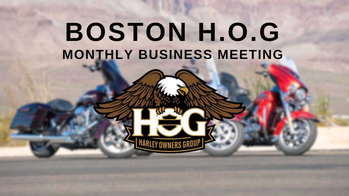 Boston HOG Chapter #3905 Business Meeting 