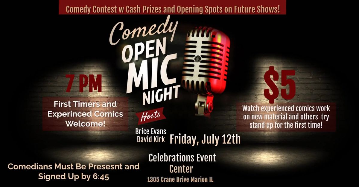 Comedy Open Mic Night at Celebrations
