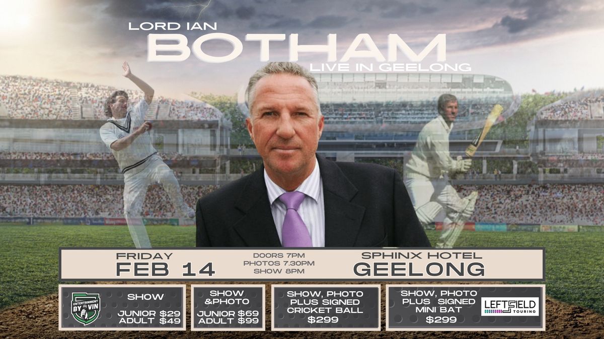 An Evening with Lord Ian Botham LIVE in Geelong!