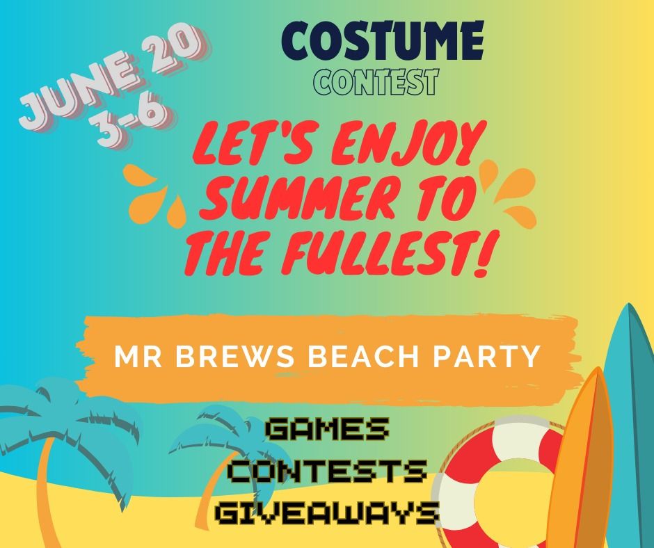 beach party at mr brews taphouse