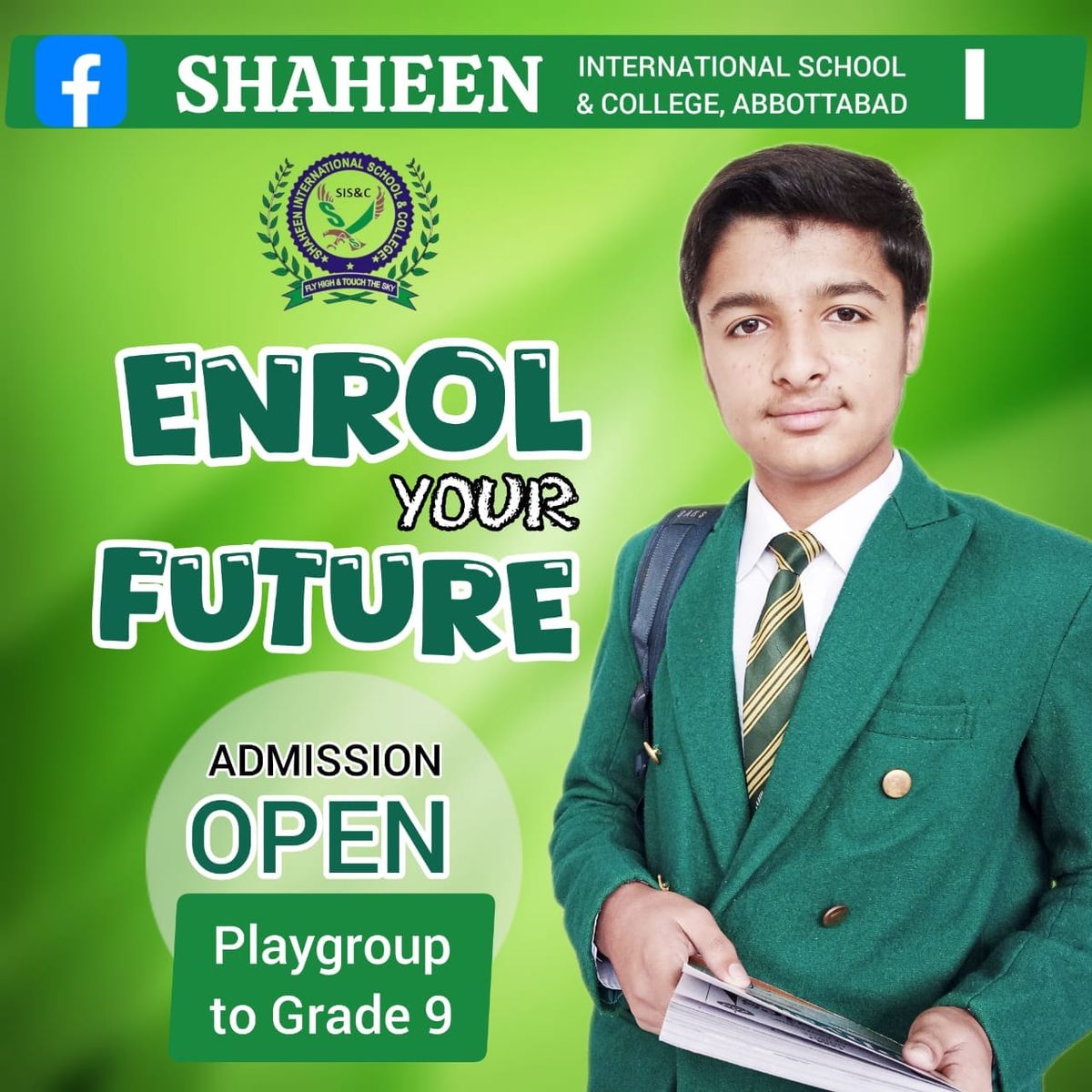 Admissions Open for Playgroup to 9th at Shaheen International School and College