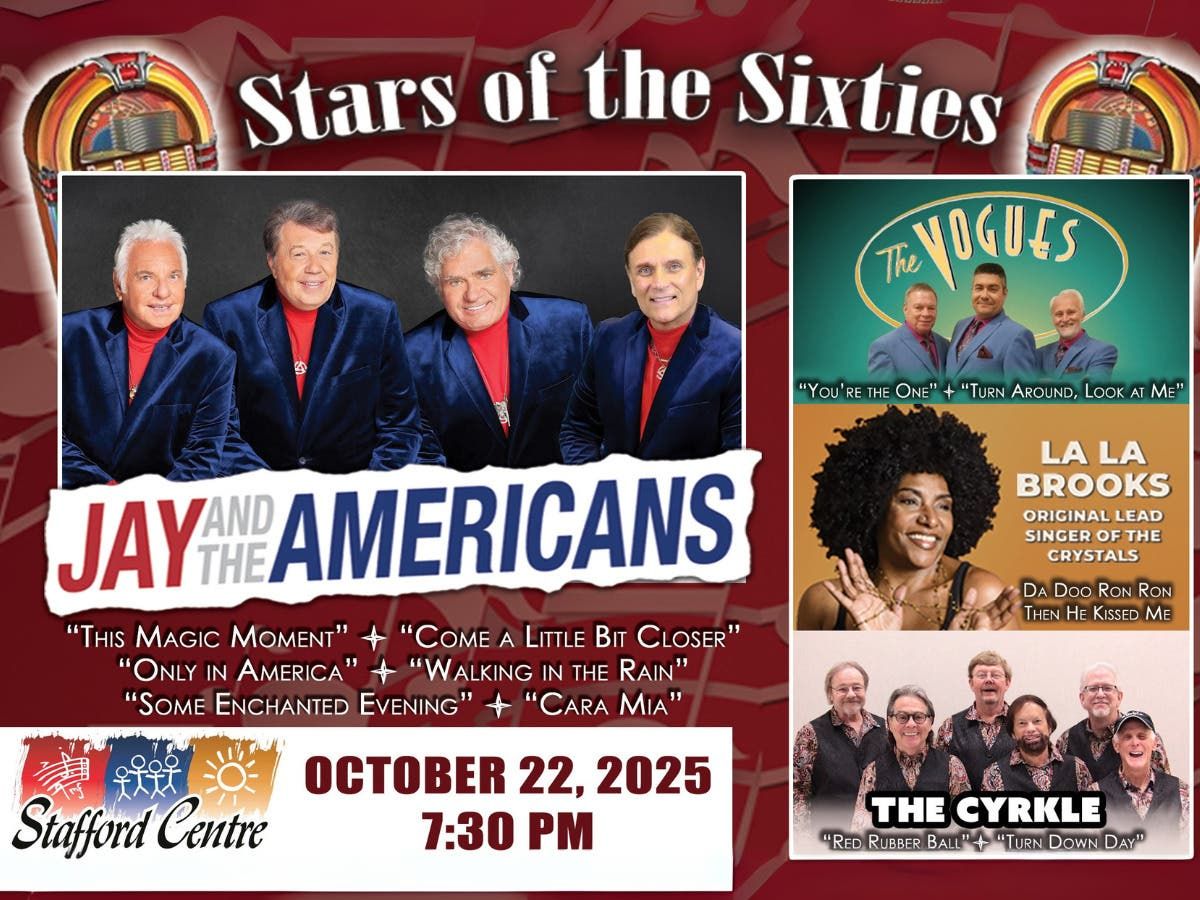 Stars of the Sixties - Jay and the Americans at Stafford Centre