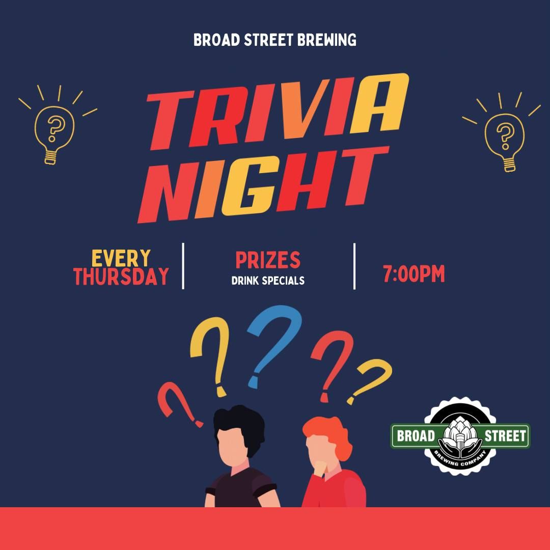 Trivia Night at Broad Street Brewing