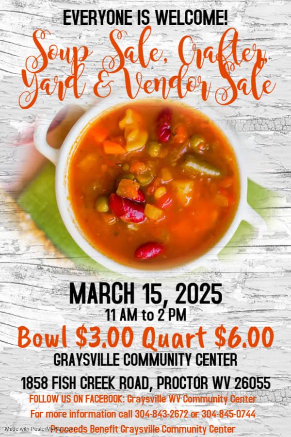 SOUP & YARD\/CRAFT\/VENDOR SALE