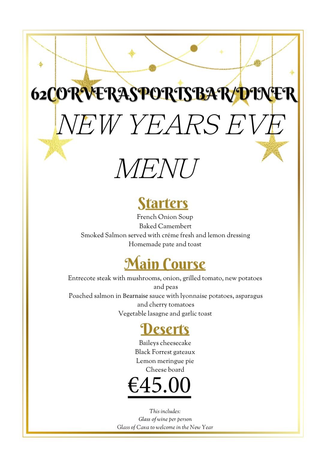 New Year's Eve Dinner Dance