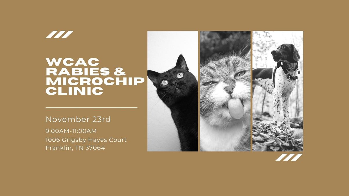 November Rabies and Microchip Clinic